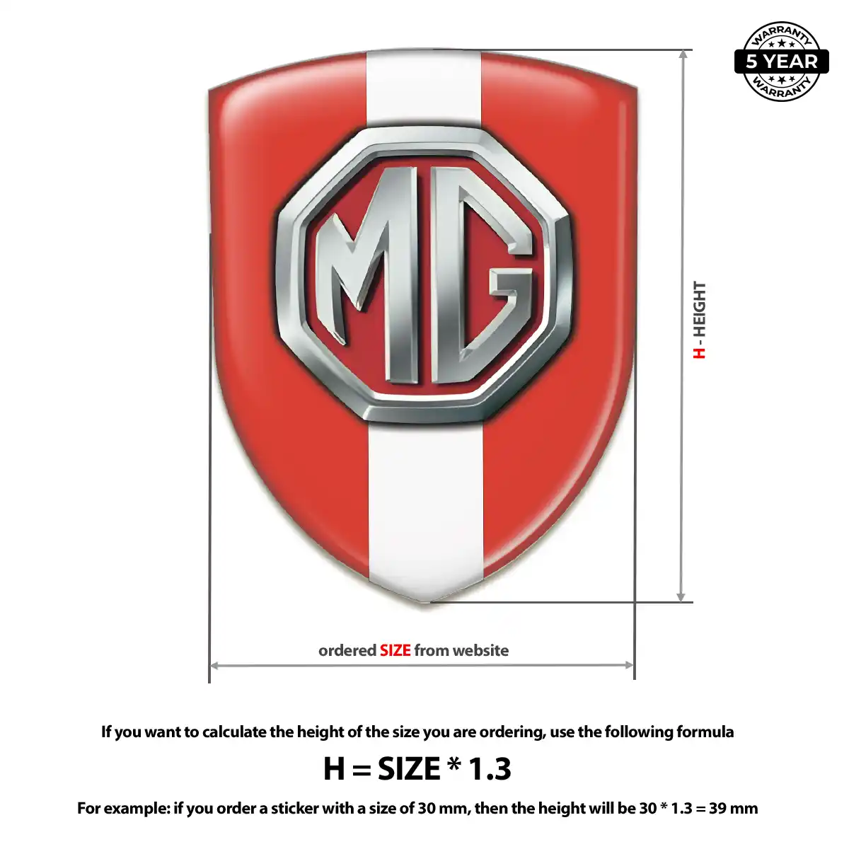 MG Resin Badge Sticker Elite Edition