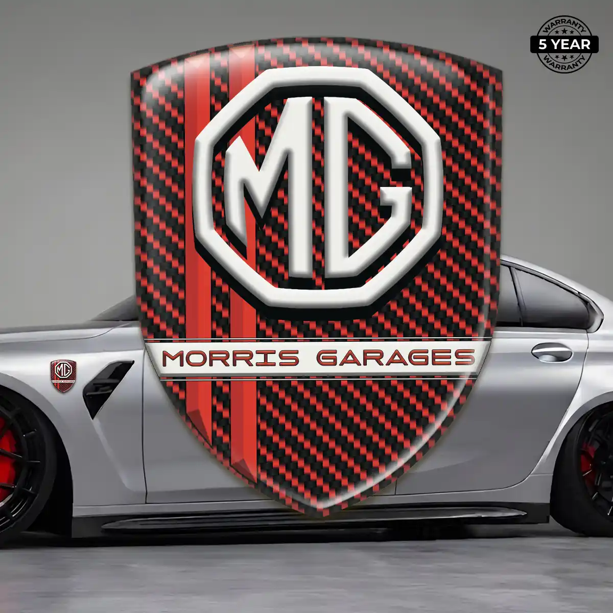 MG Resin Badge Sticker Refined Design
