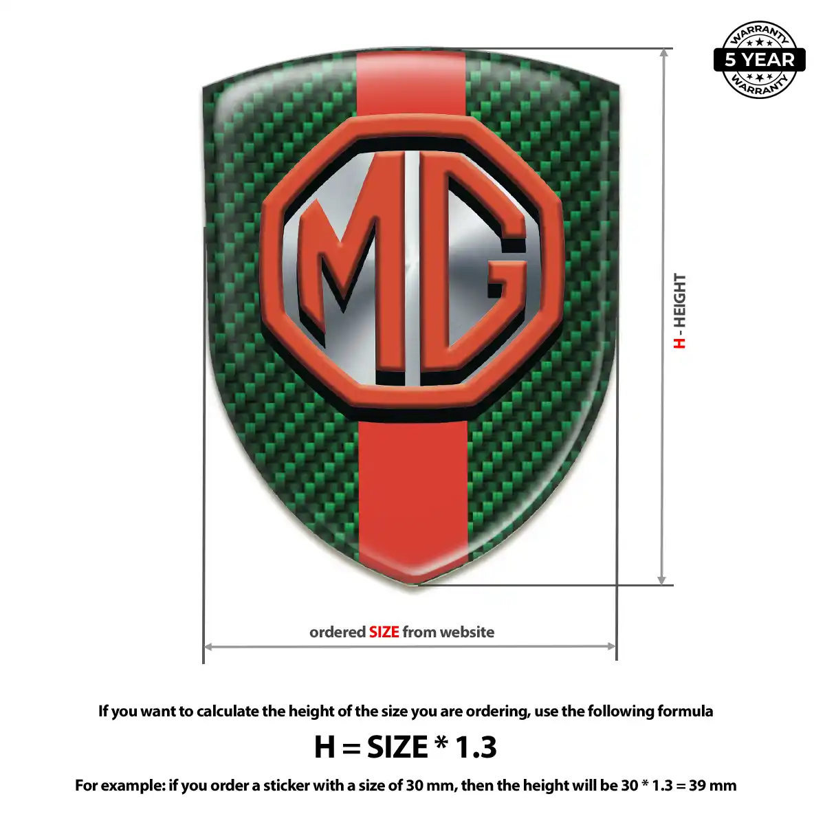 MG Resin Badge Sticker Resin Elite