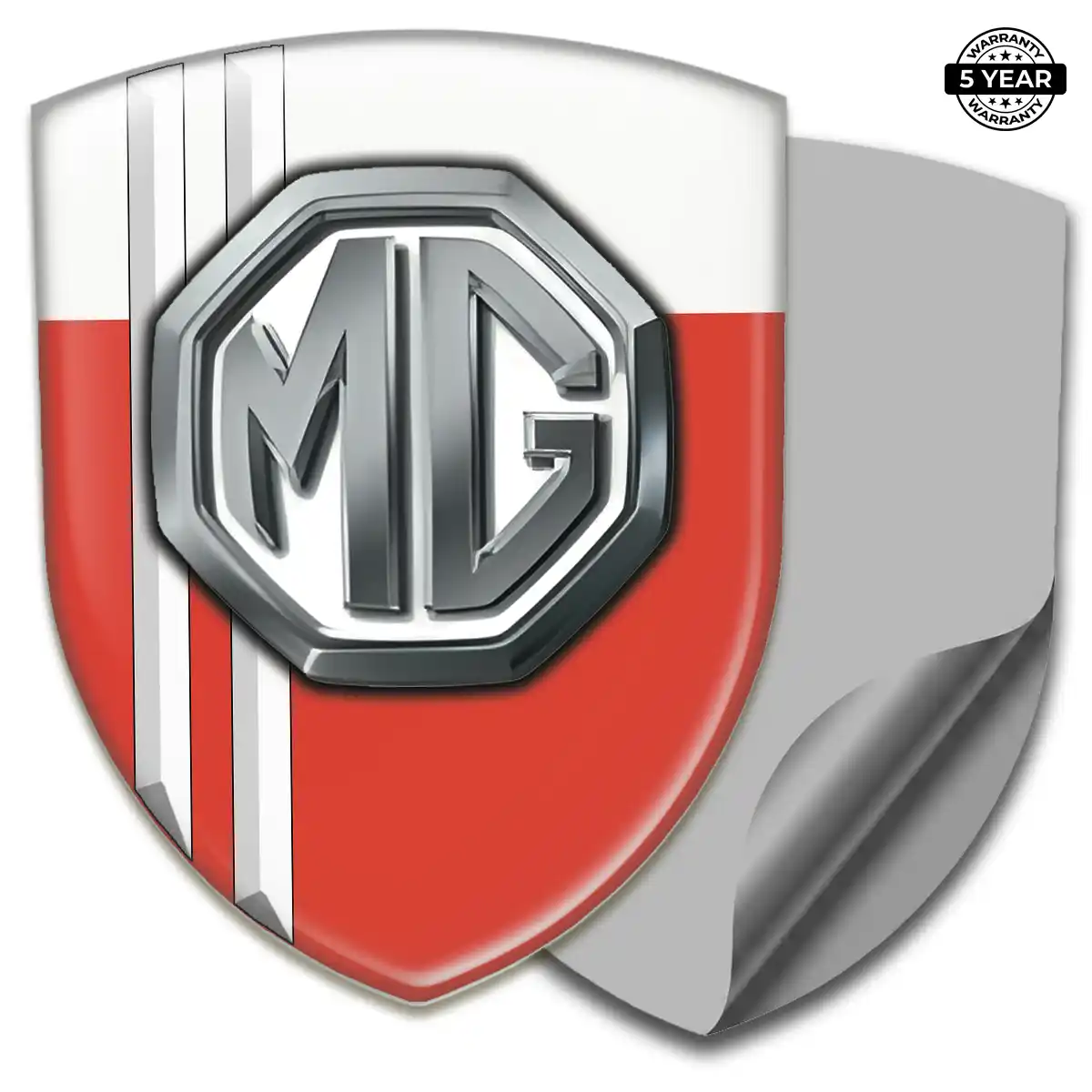 MG Resin Badge Sticker Sleek Style
