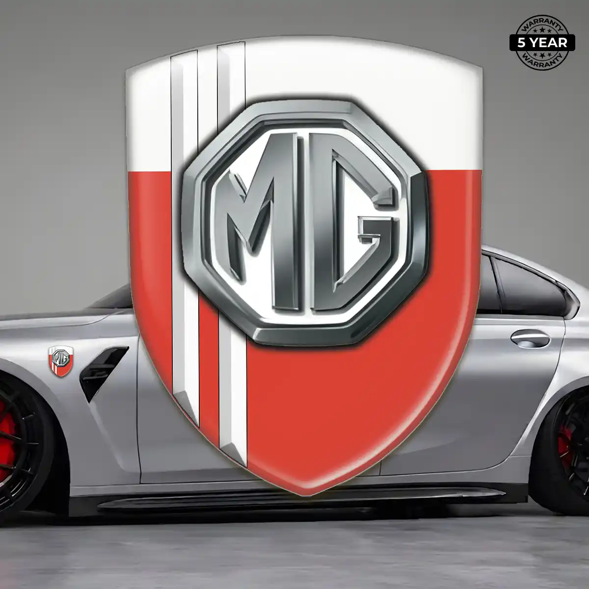 MG Resin Badge Sticker Sleek Style