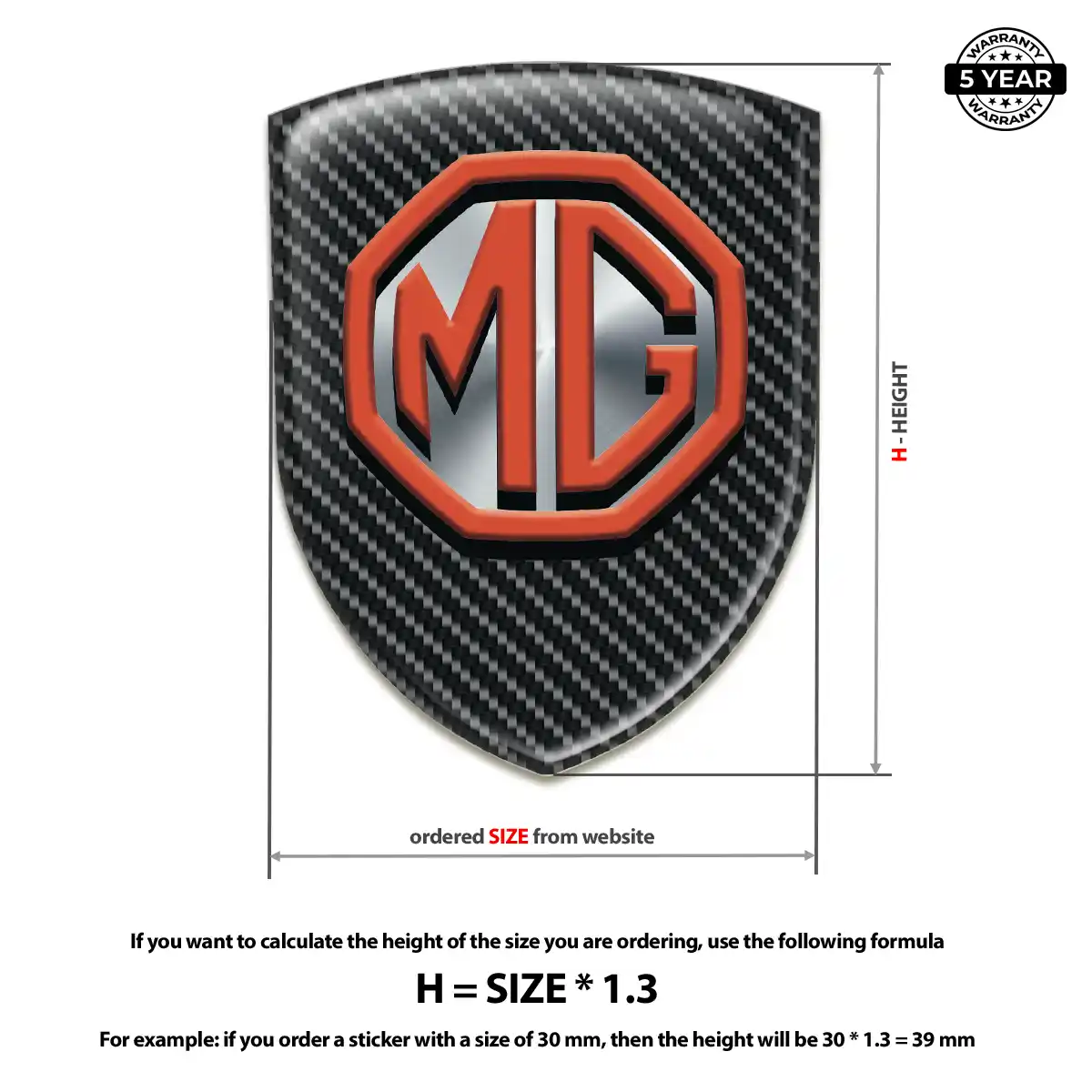 MG Resin Emblem Sticker Elite Edition