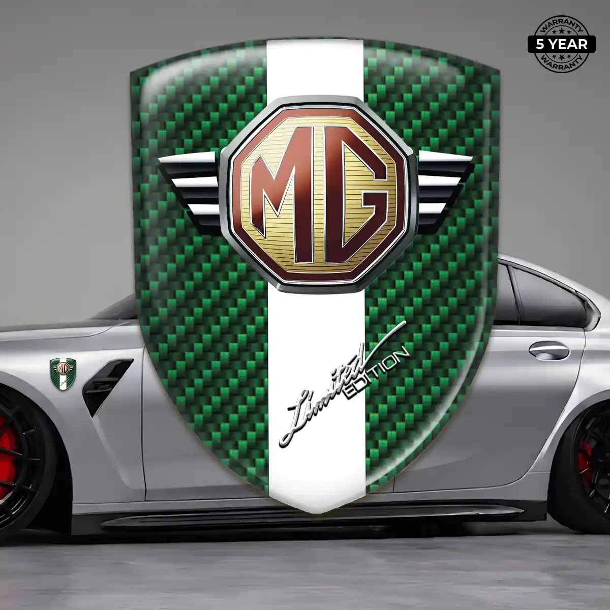 MG Resin Emblem Sticker Interior Elegance