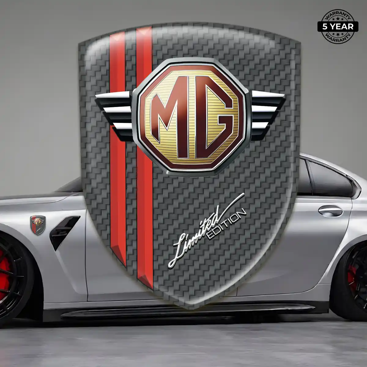 MG Self Adhesive Emblem Sticker Sleek Style