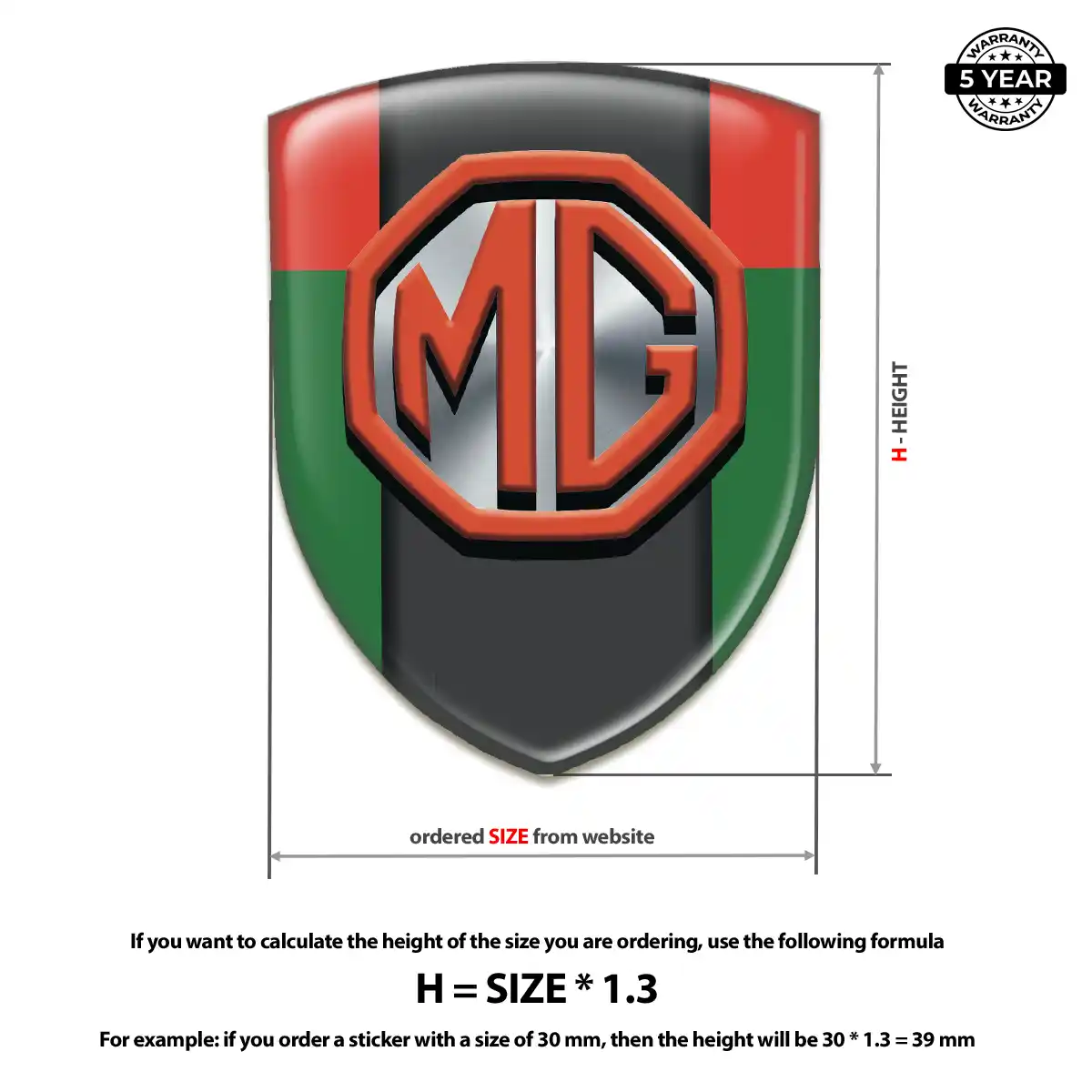 MG Silicone Badge Cabin Style