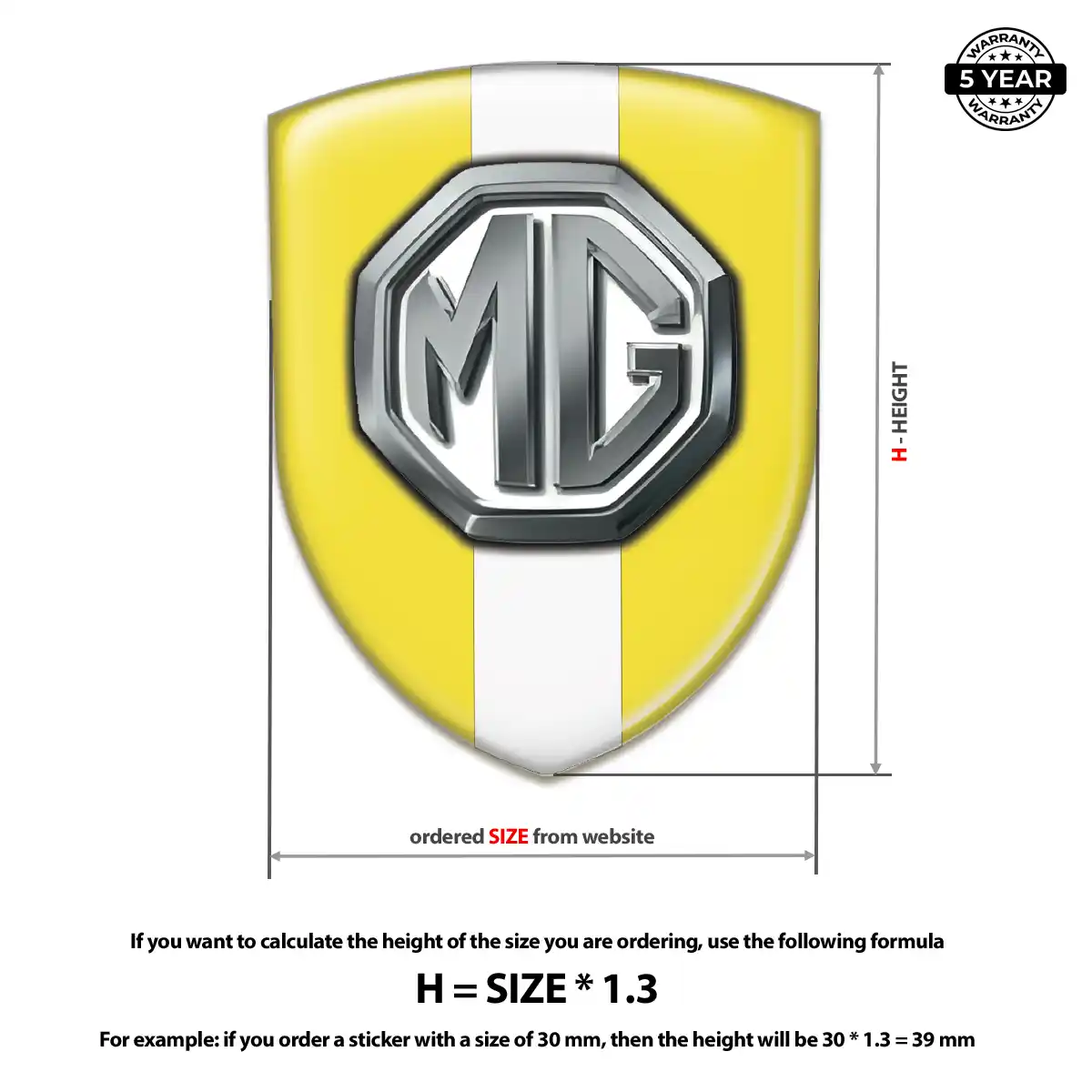 MG Silicone Badge Exterior Luxe