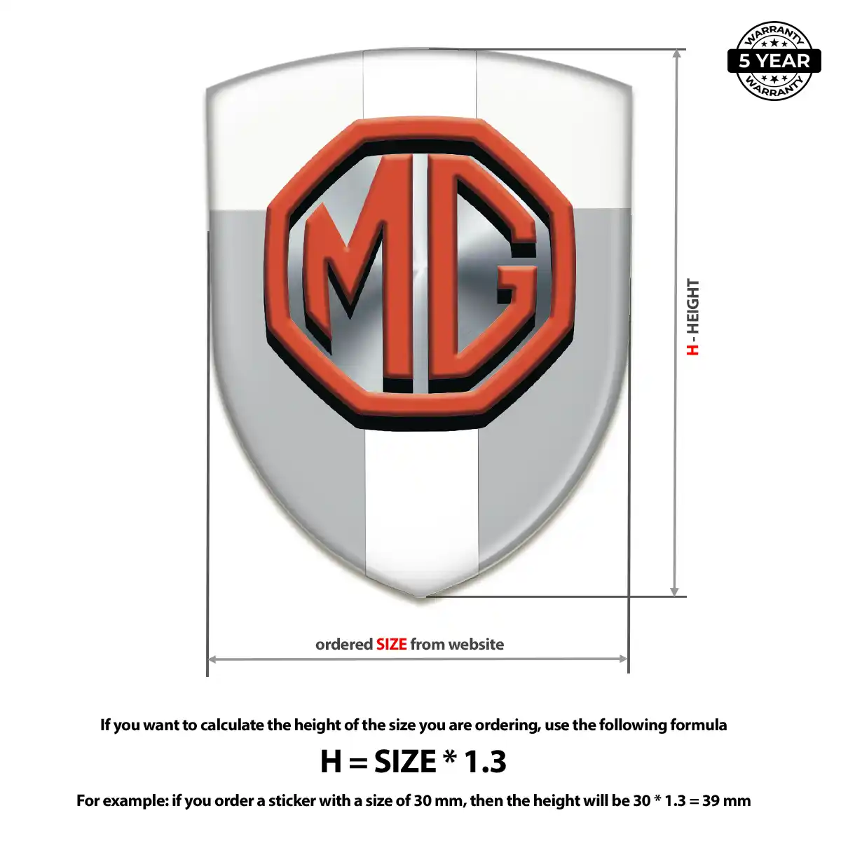 MG Silicone Badge Outer Style