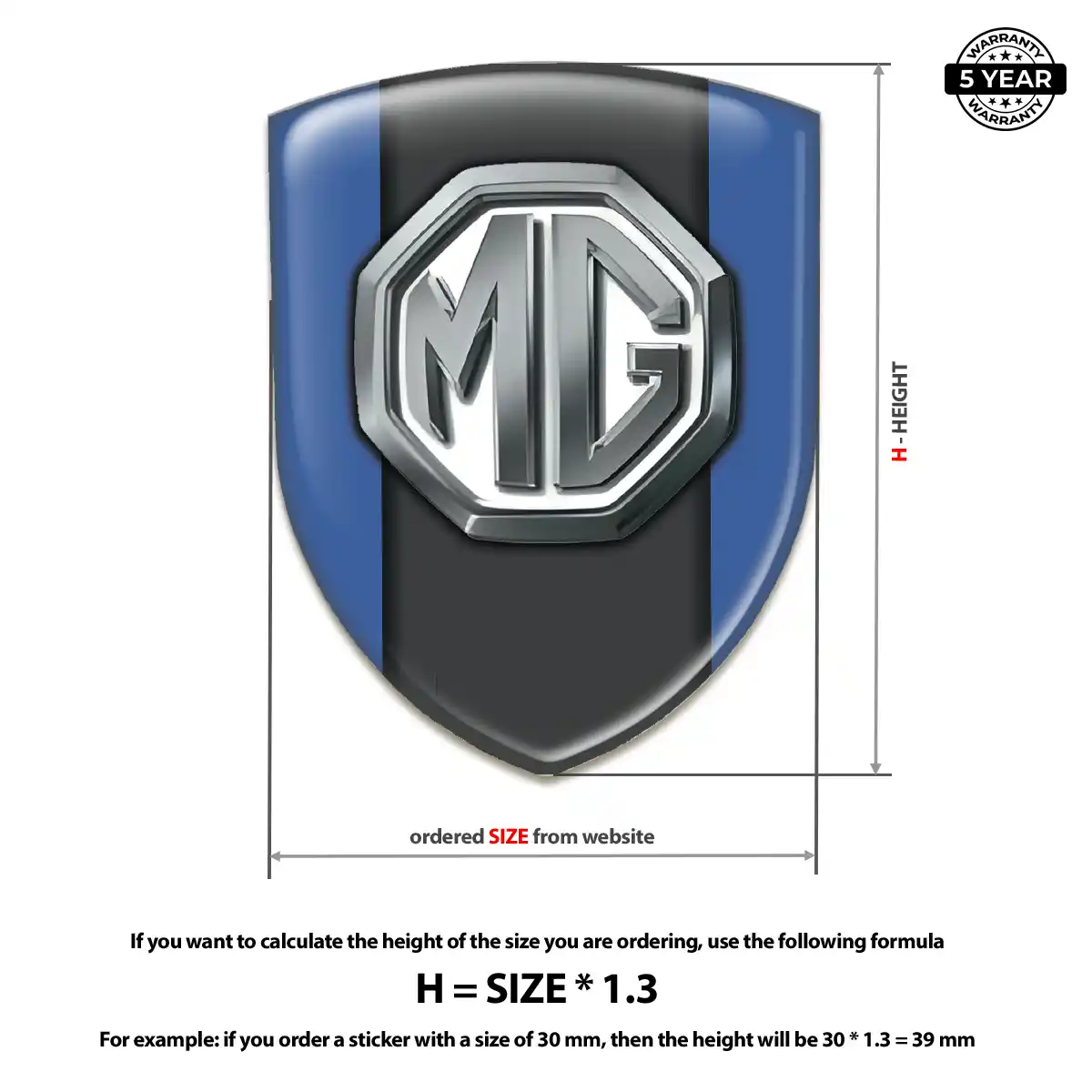 MG Silicone Badge Prime Quality