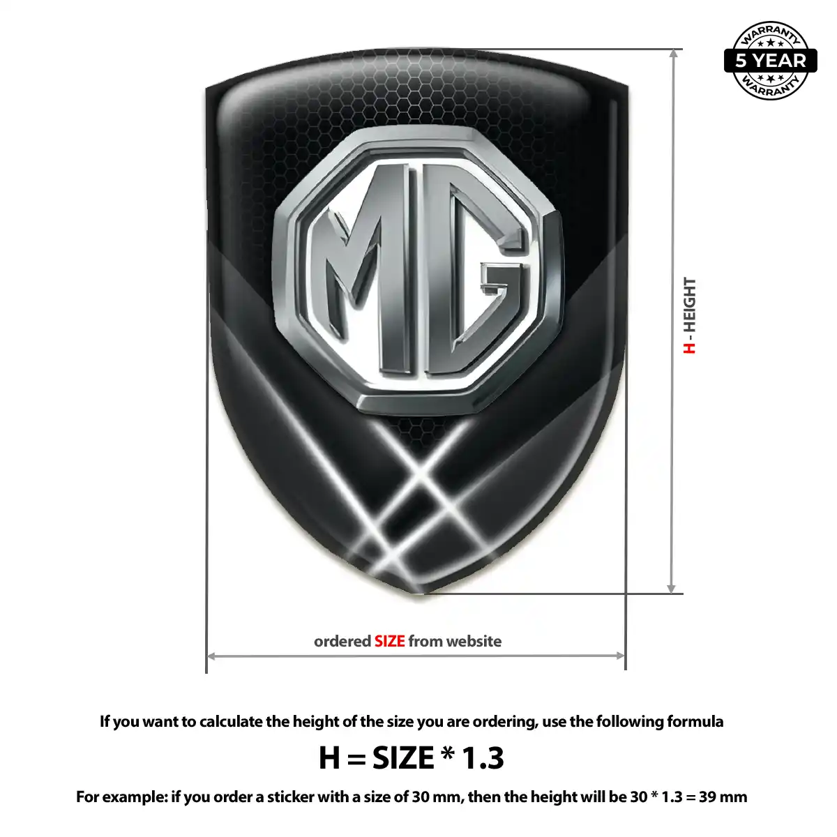 MG Silicone Badge Refined Design