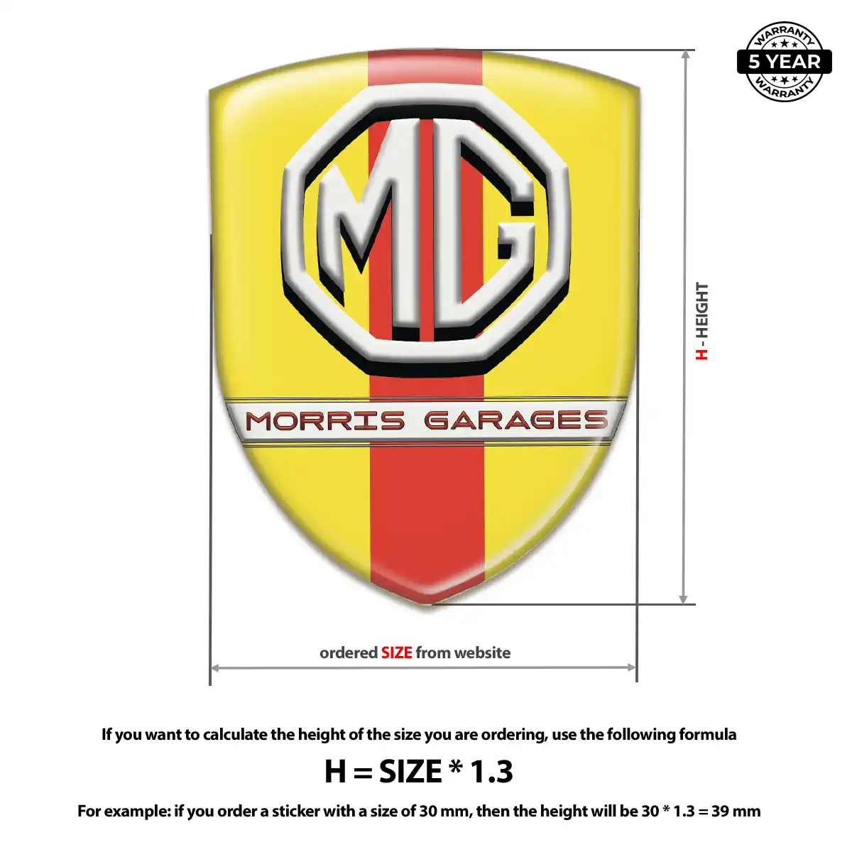 MG Silicone Emblem Cabin Style