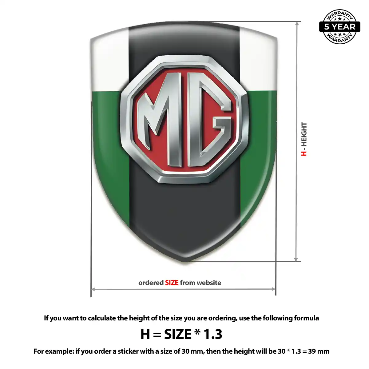 MG Silicone Emblem Interior Elegance