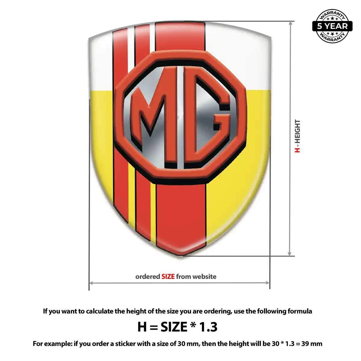 MG Silicone Emblem Interior Luxe