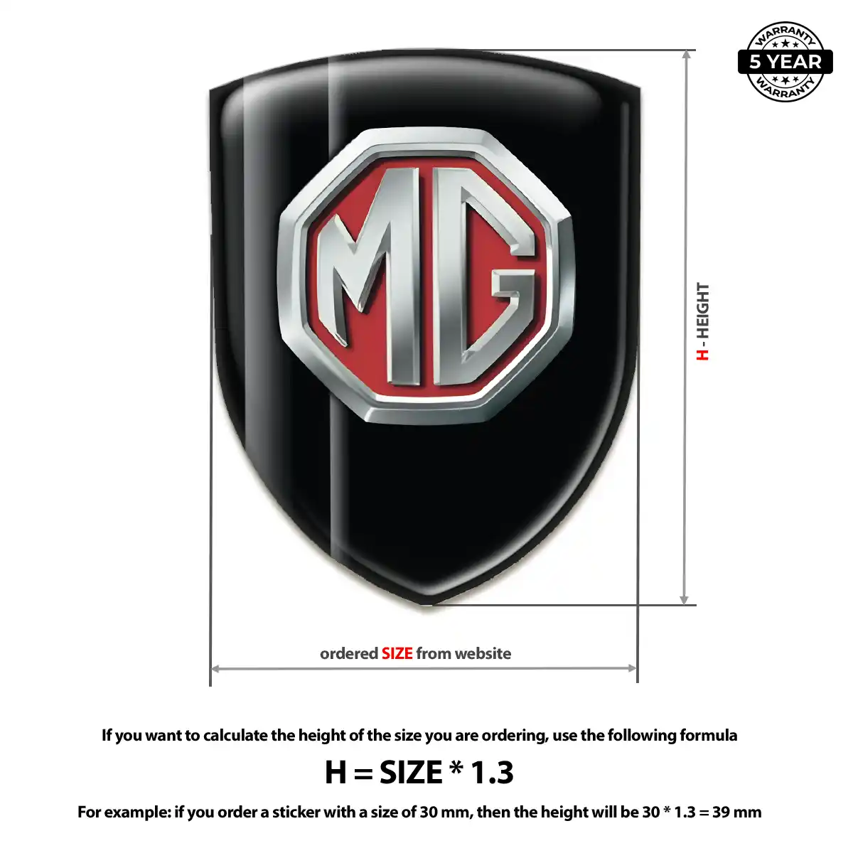 MG Silicone Emblem Outer Style