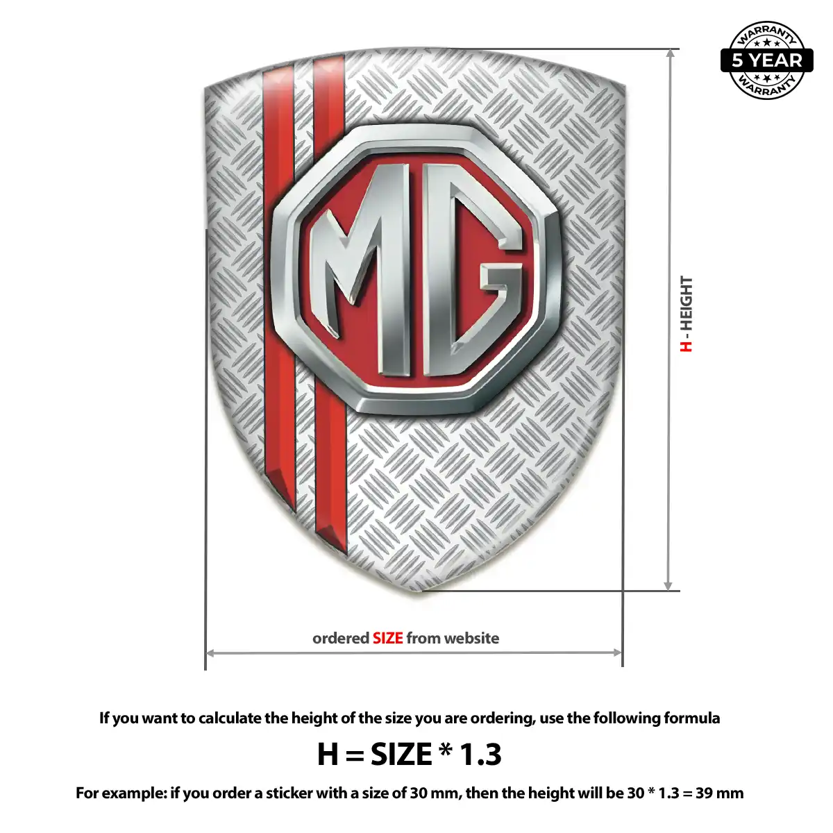 MG Silicone Emblem Signature Grade