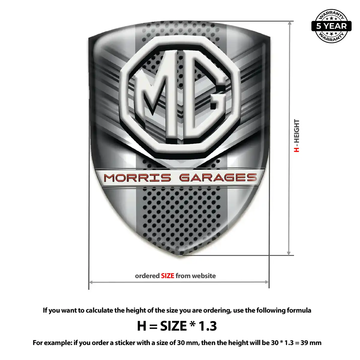 MG Silicone Sticker Interior Luxe
