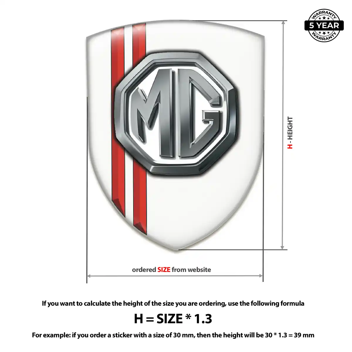 MG Silicone Sticker Opulent Line