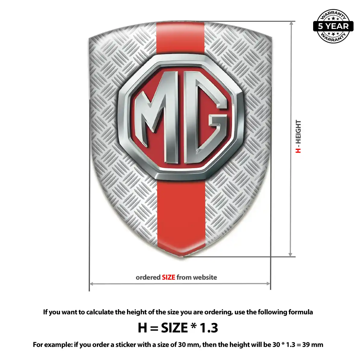 MG Silicone Sticker Outer Style
