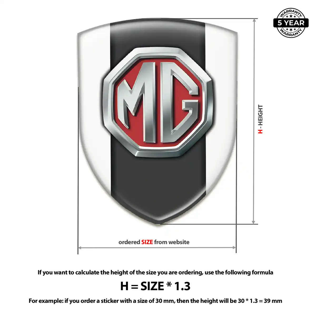 MG Silicone Sticker Prime Quality