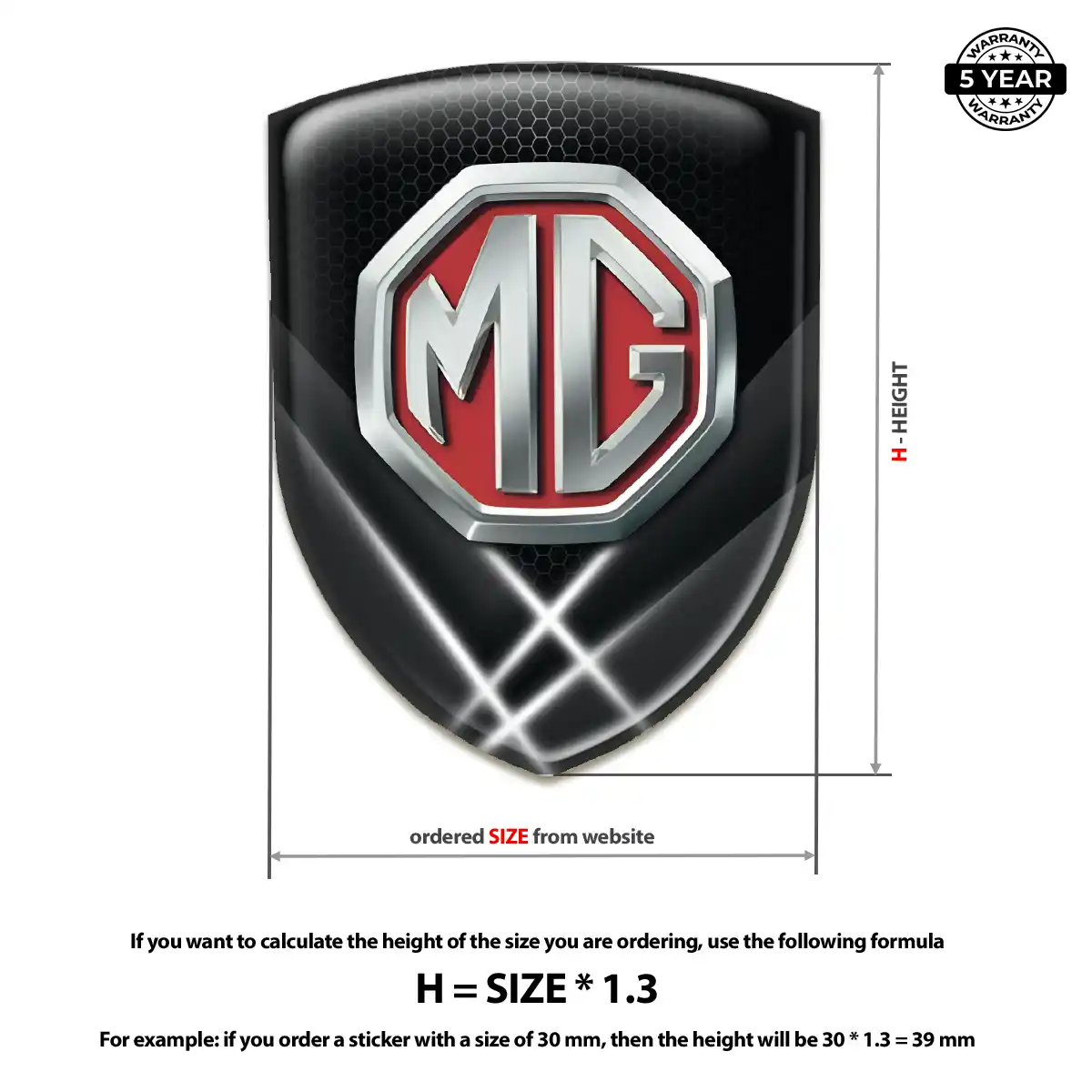 MG Silicone Sticker Resin Luxe