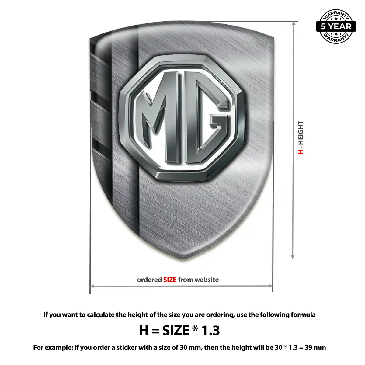 MG Silicone Sticker Superior Craft