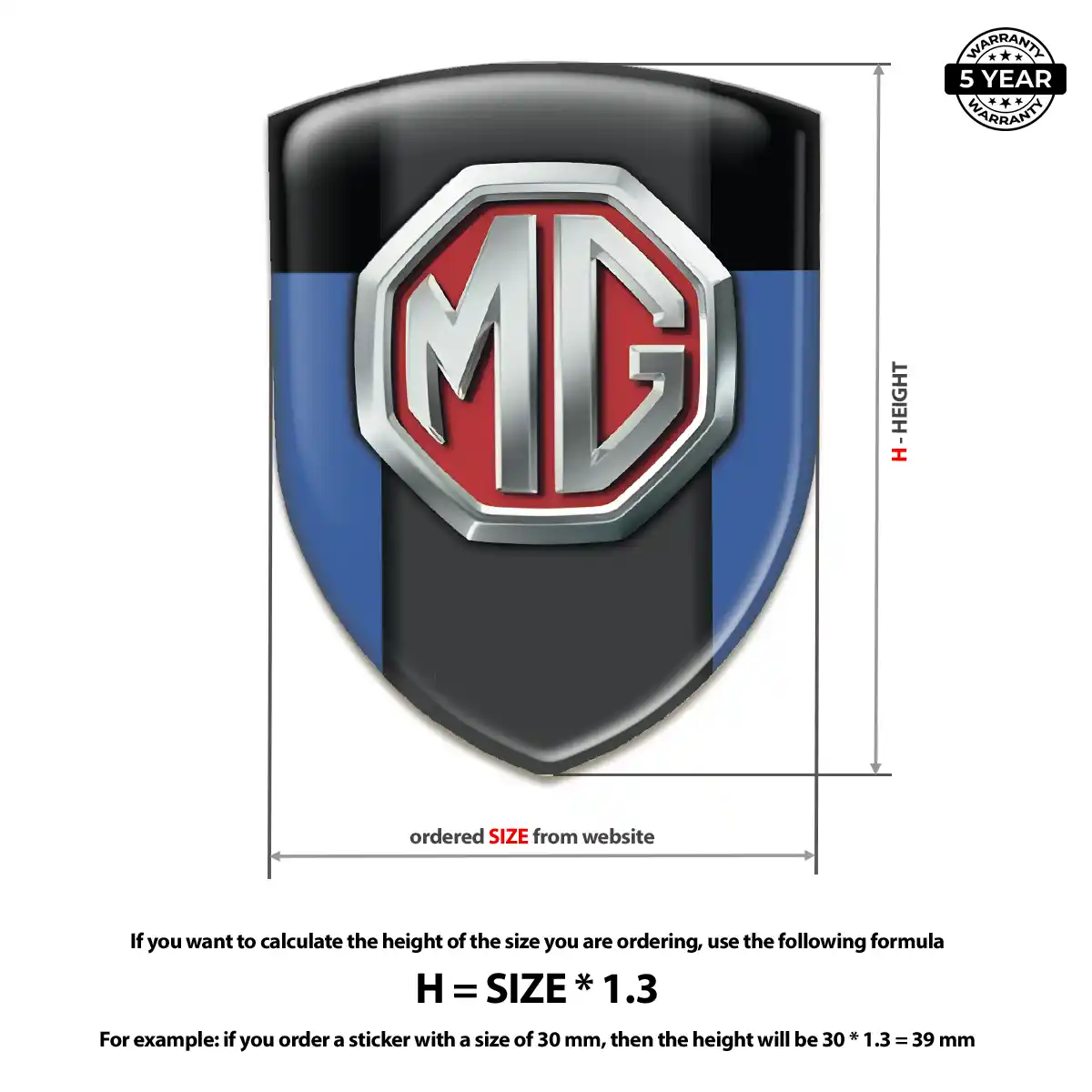 MG Sticker Elite Finish