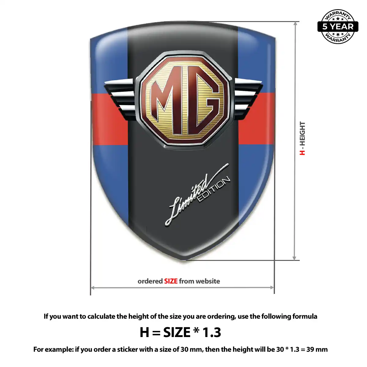 MG Sticker Exterior Luxe