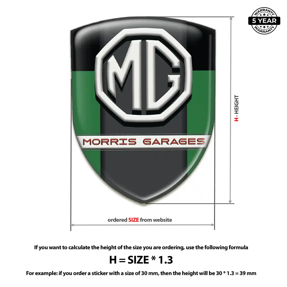 MG Sticker Interior Elegance