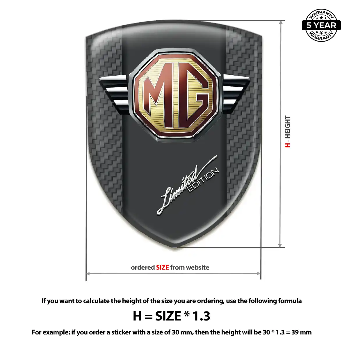 MG Sticker Noble Edition