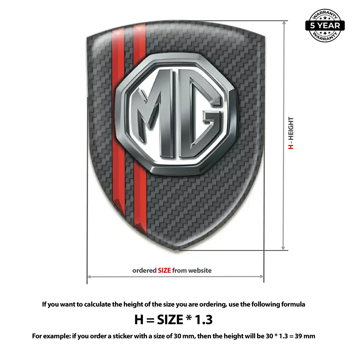 MG Sticker Prime Quality