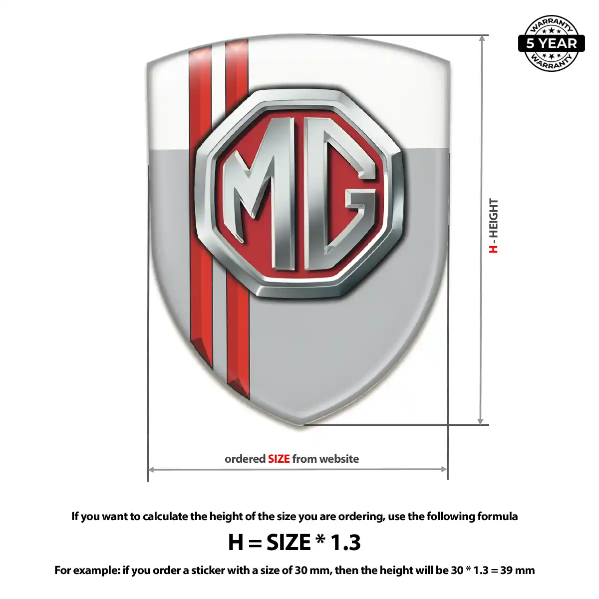 MG Sticker Refined Design