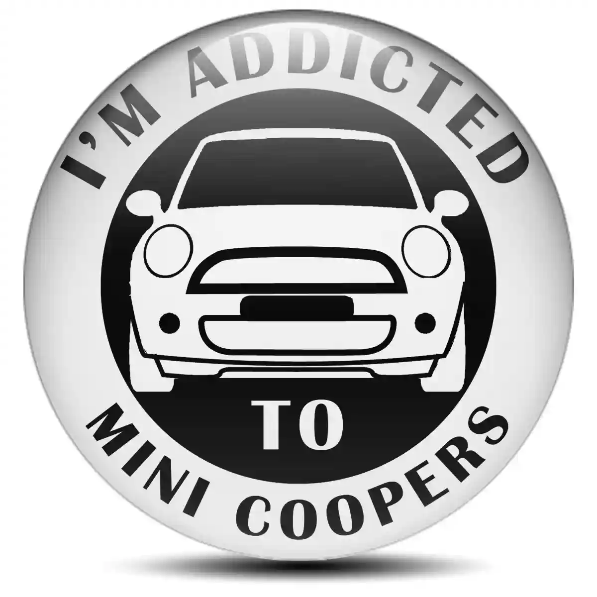 Mini Cooper Badge Emblems Center Cap Sleek Style