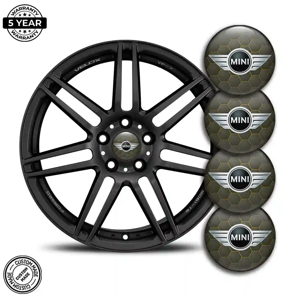 Mini Cooper Domed Sticker Self-Adhesive Sleek Style