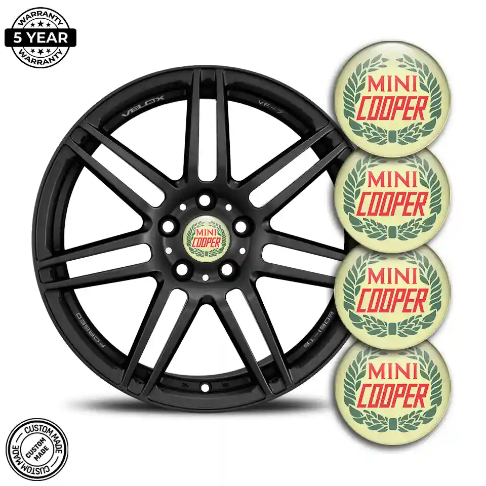 Mini Cooper Emblem Center Hub Cap Self-Adhesive Refined Design