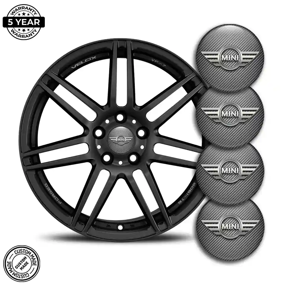 Mini Cooper Emblem Center Hub Cap Self-Adhesive Sleek Style