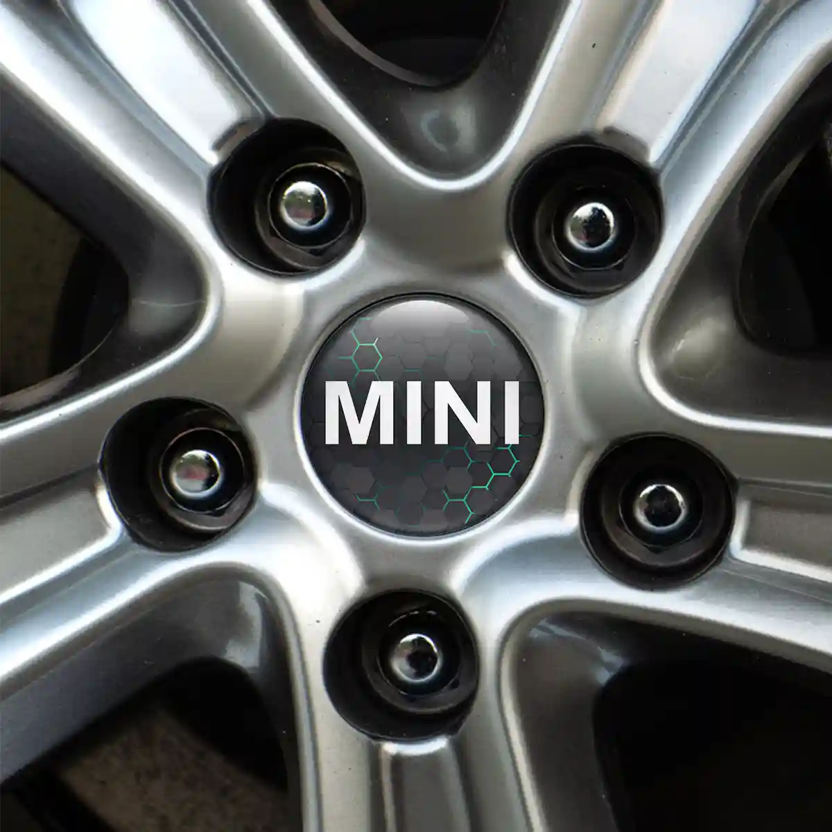Mini Cooper Emblem Wheel Center Caps Elite Finish