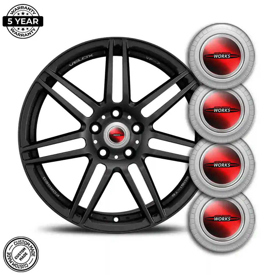 Mini Cooper John Cooper Badge Emblems Center Cap Sleek Style