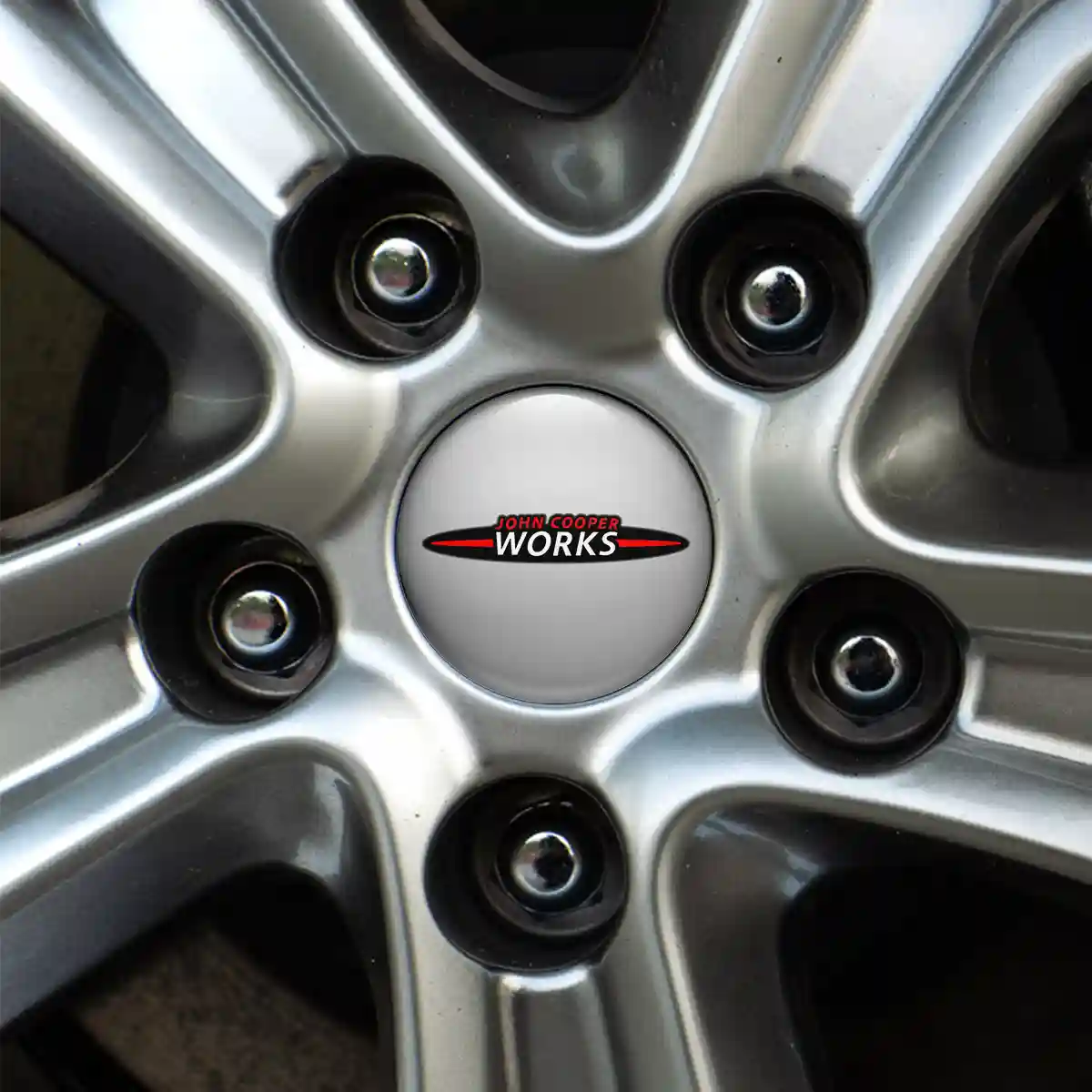 Mini Cooper John Cooper Emblem Center Hup Cap Sleek Style