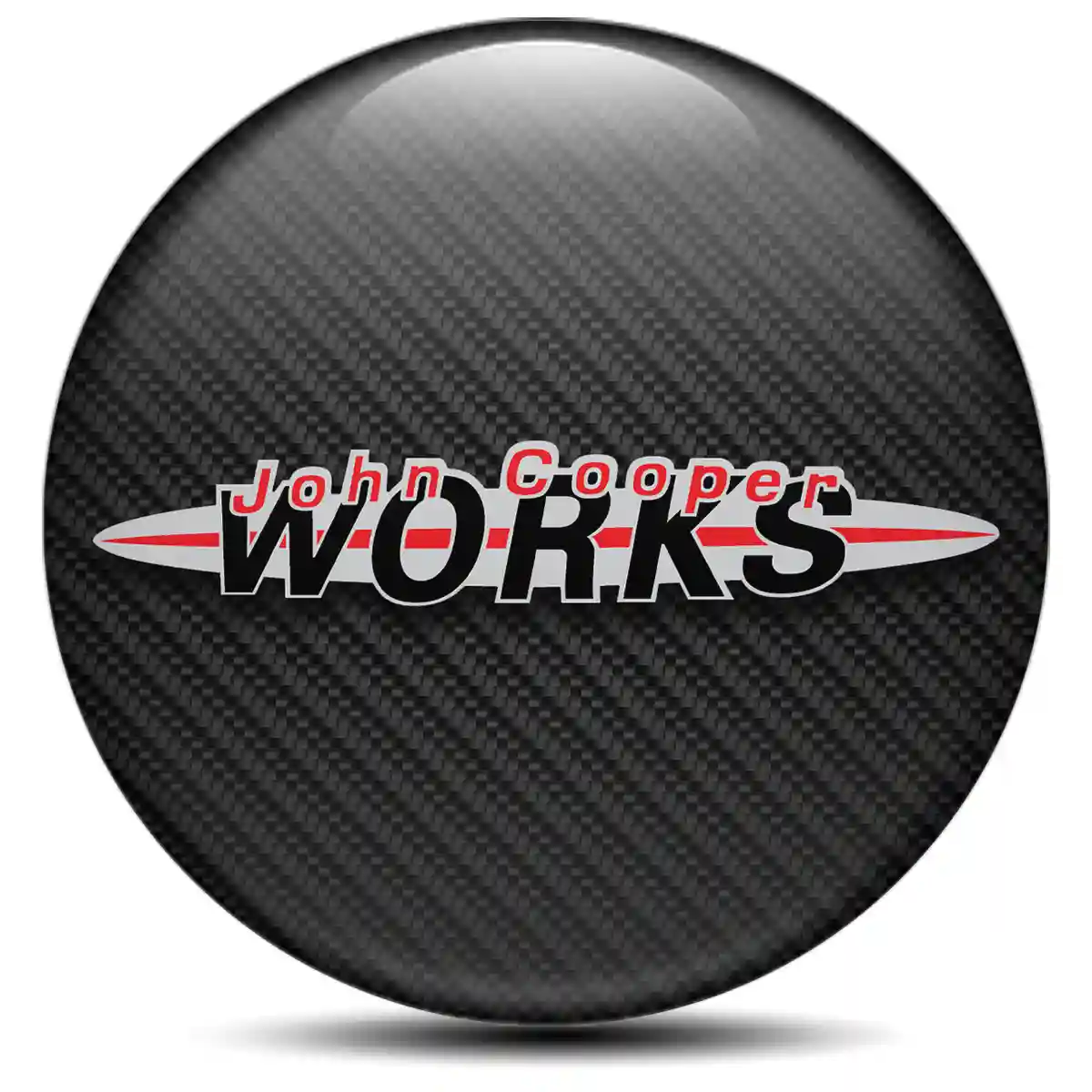Mini Cooper John Cooper Emblem Wheel Center Caps Self-Adhesive Sleek Style