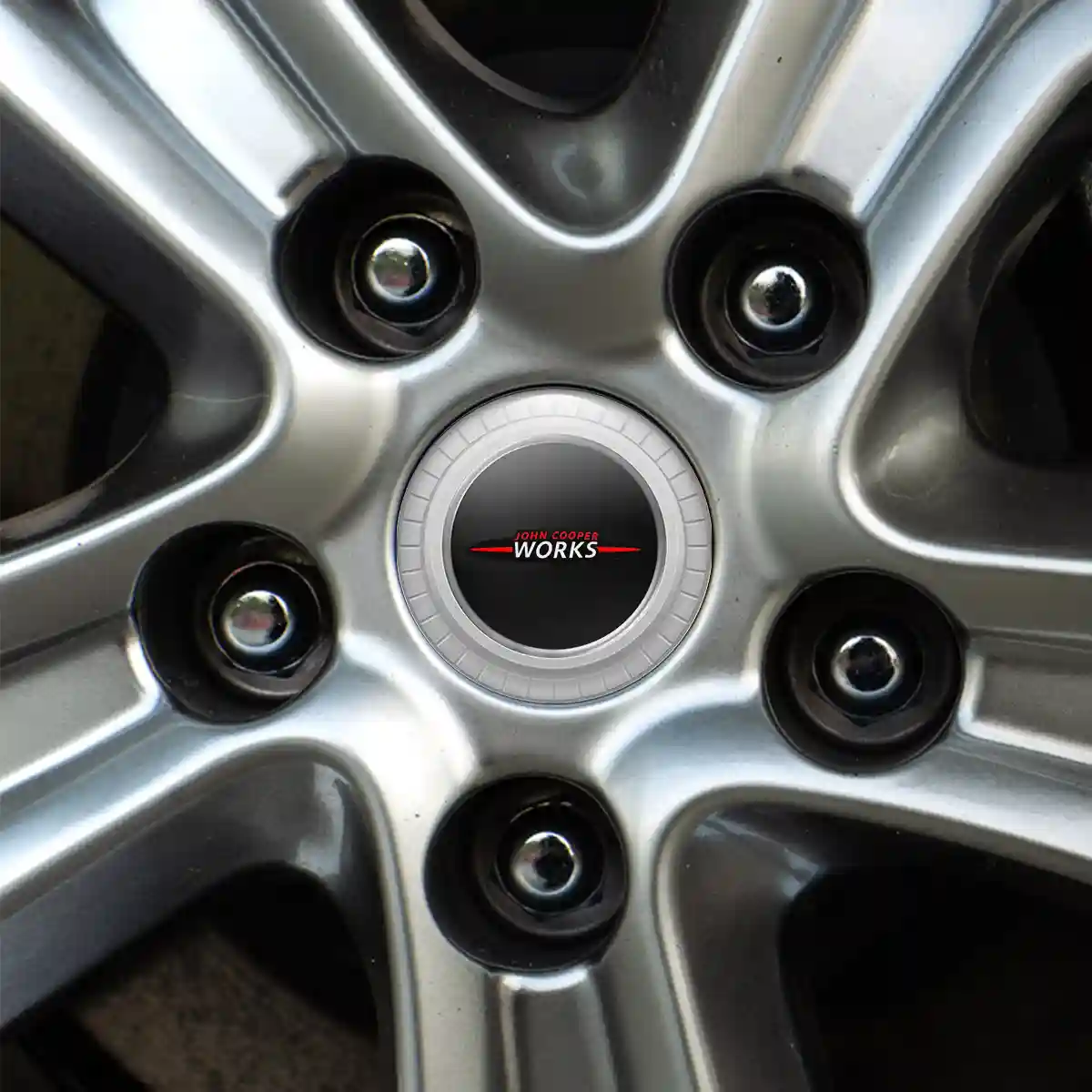Mini Cooper John Cooper Logo Silicone Badge Sleek Style