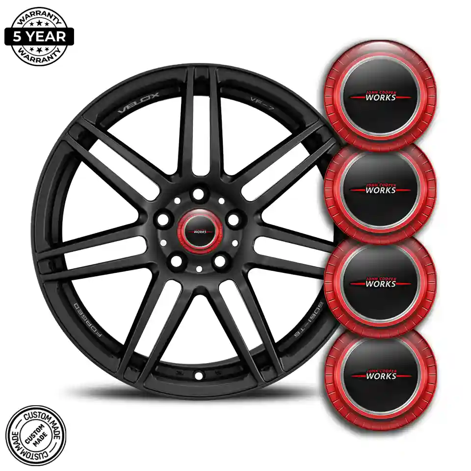 Mini Cooper John Cooper Logo Silicone Emblem Sleek Style