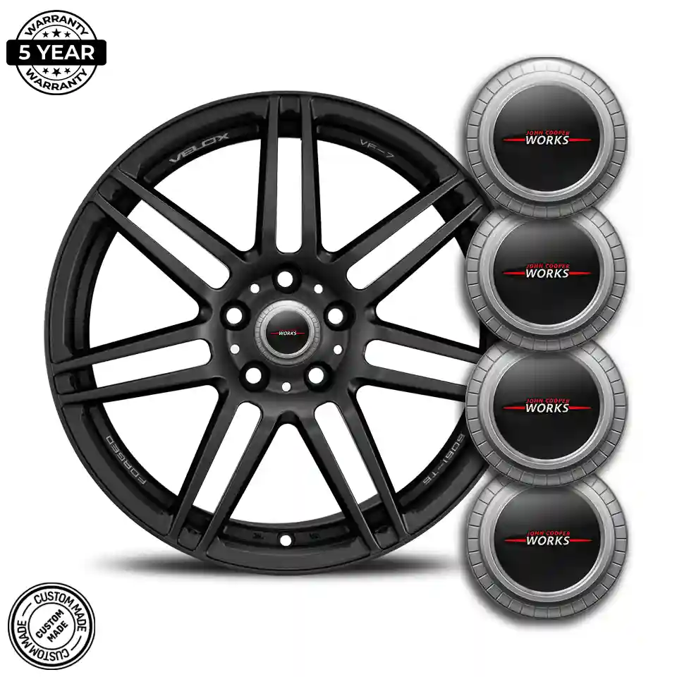 Mini Cooper John Cooper Silicone Emblem Self-Adhesive Sleek Style