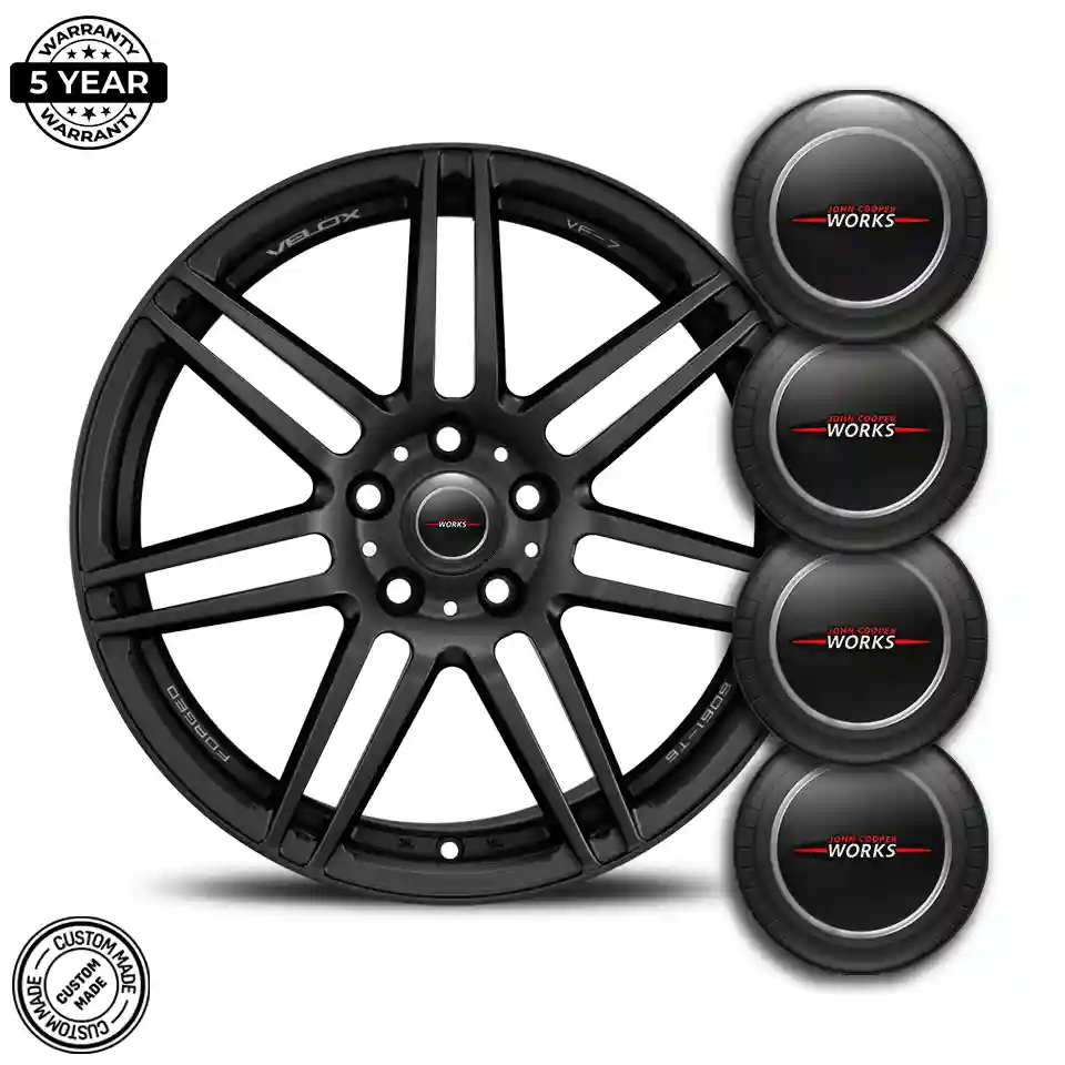 Mini Cooper John Cooper Silicone Sticker Self-Adhesive Sleek Style