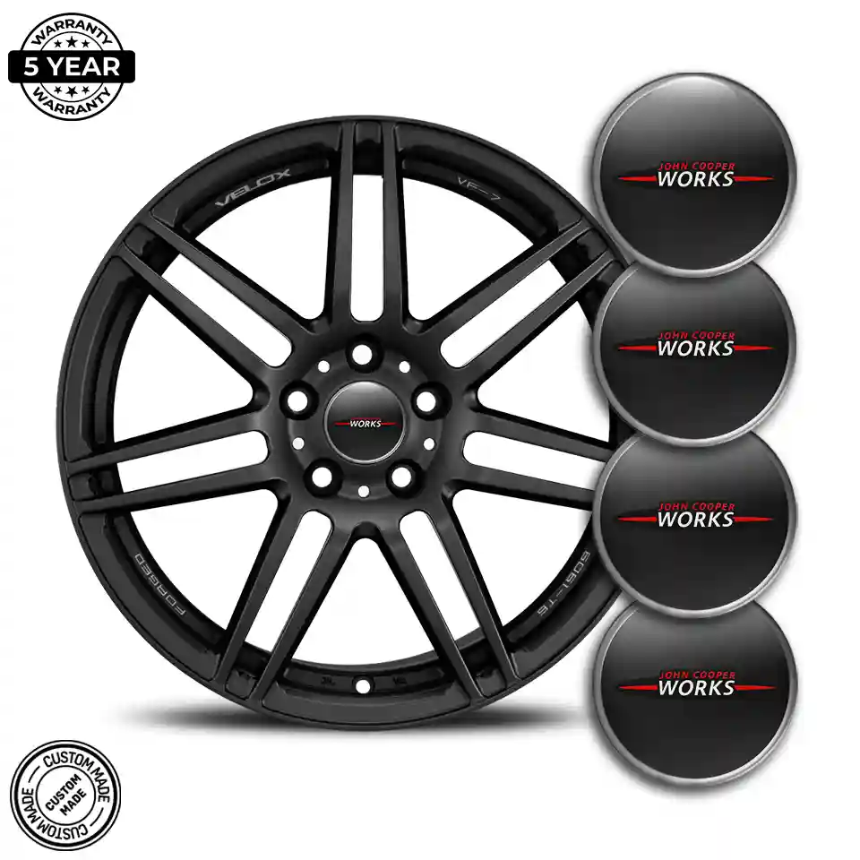 Mini Cooper John Cooper Silicone Sticker Sleek Style