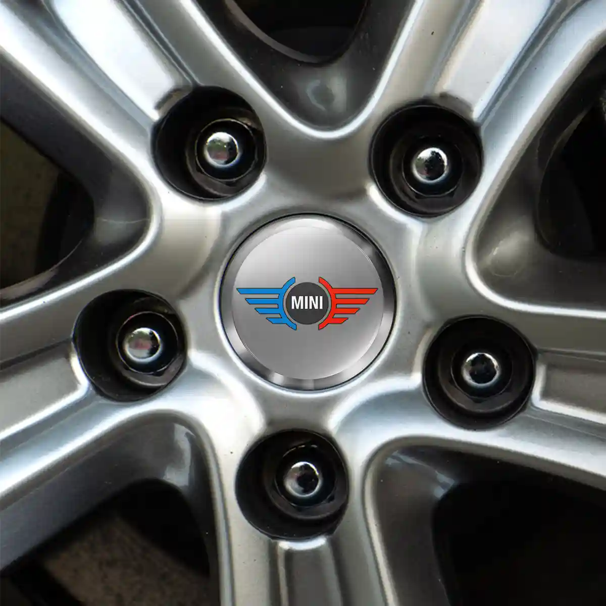 Mini Cooper Logo Silicone Badge Self-Adhesive Sleek Style
