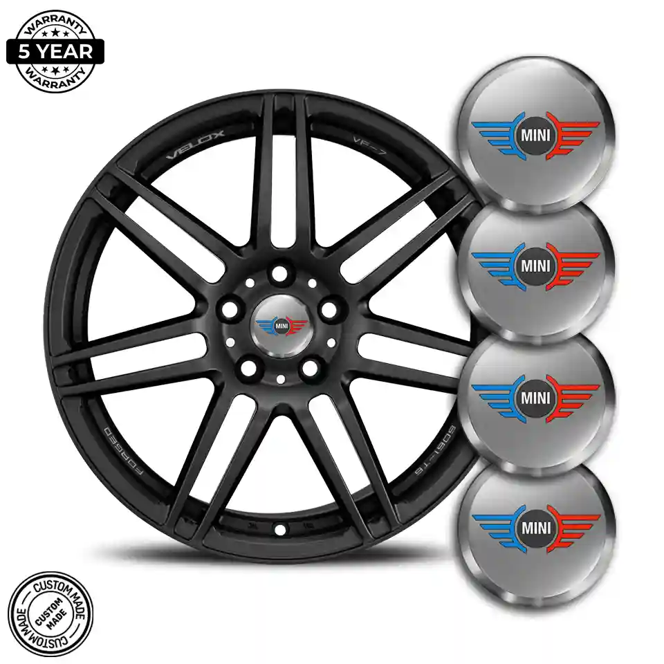 Mini Cooper Logo Silicone Badge Self-Adhesive Sleek Style