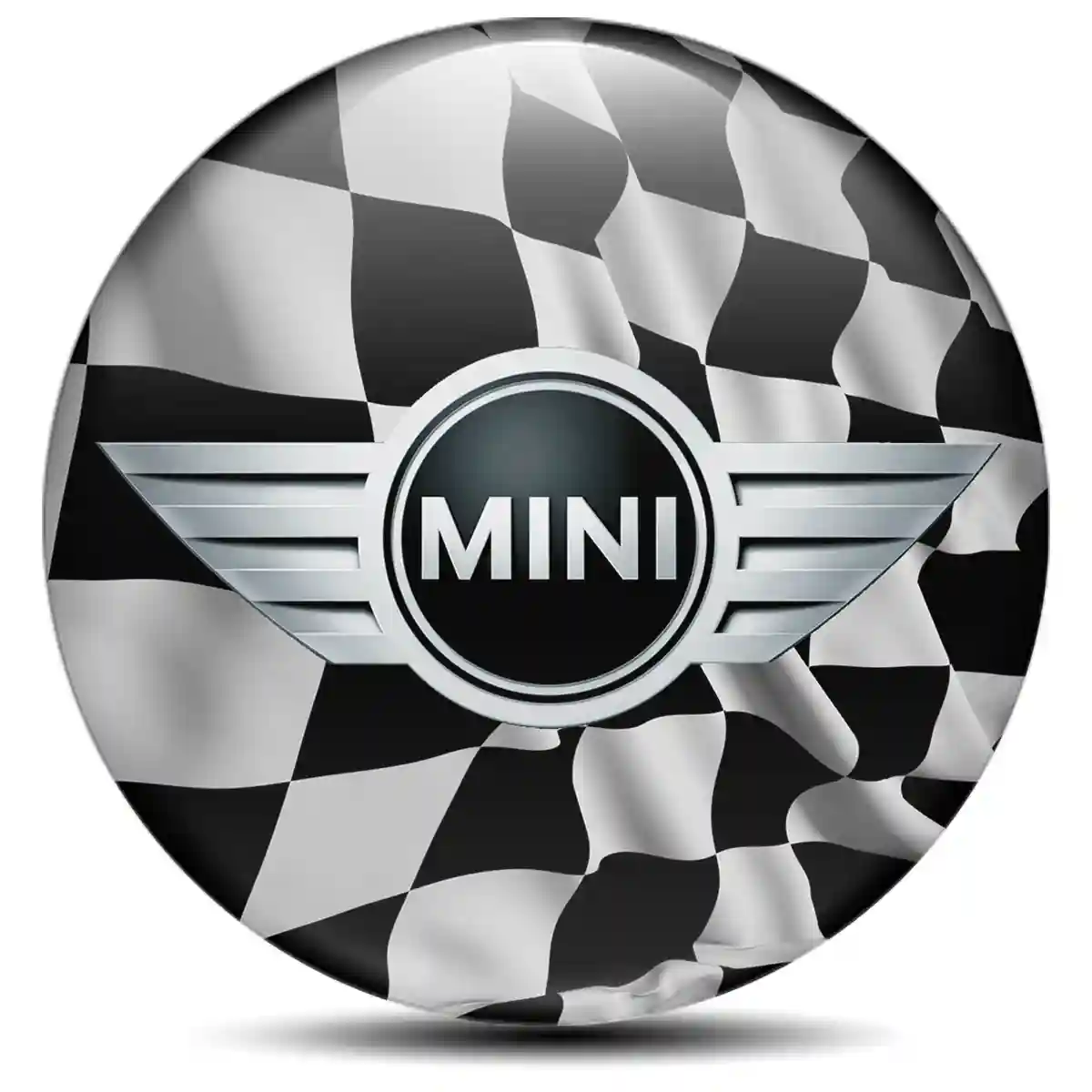 Mini Cooper Logo Silicone Emblem Self-Adhesive Refined Design