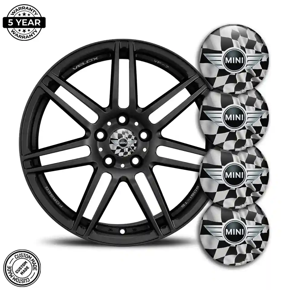 Mini Cooper Logo Silicone Emblem Self-Adhesive Refined Design
