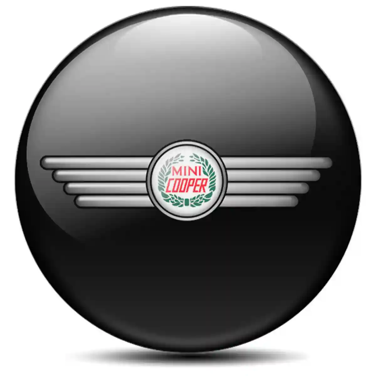 Mini Cooper Logo Silicone Sticker Elite Finish