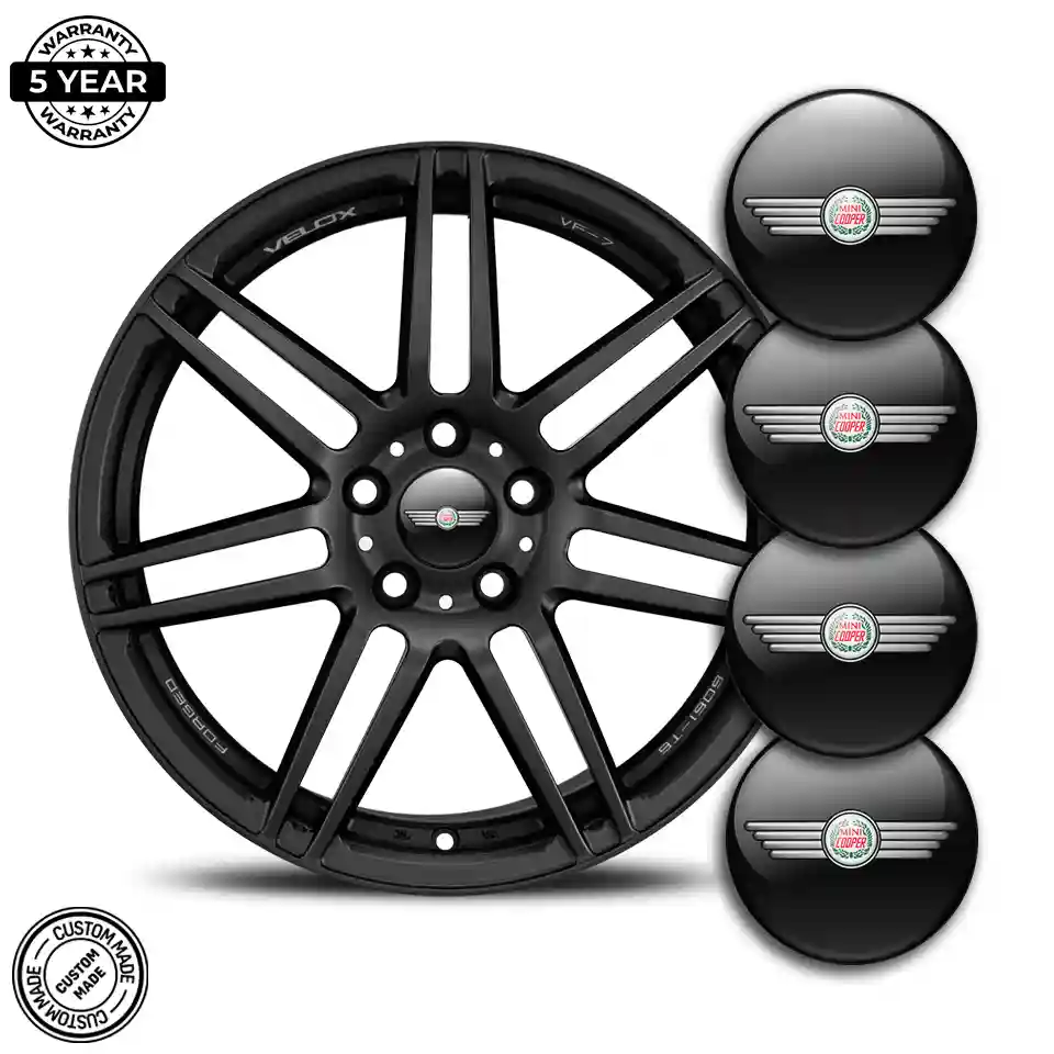 Mini Cooper Logo Silicone Sticker Elite Finish
