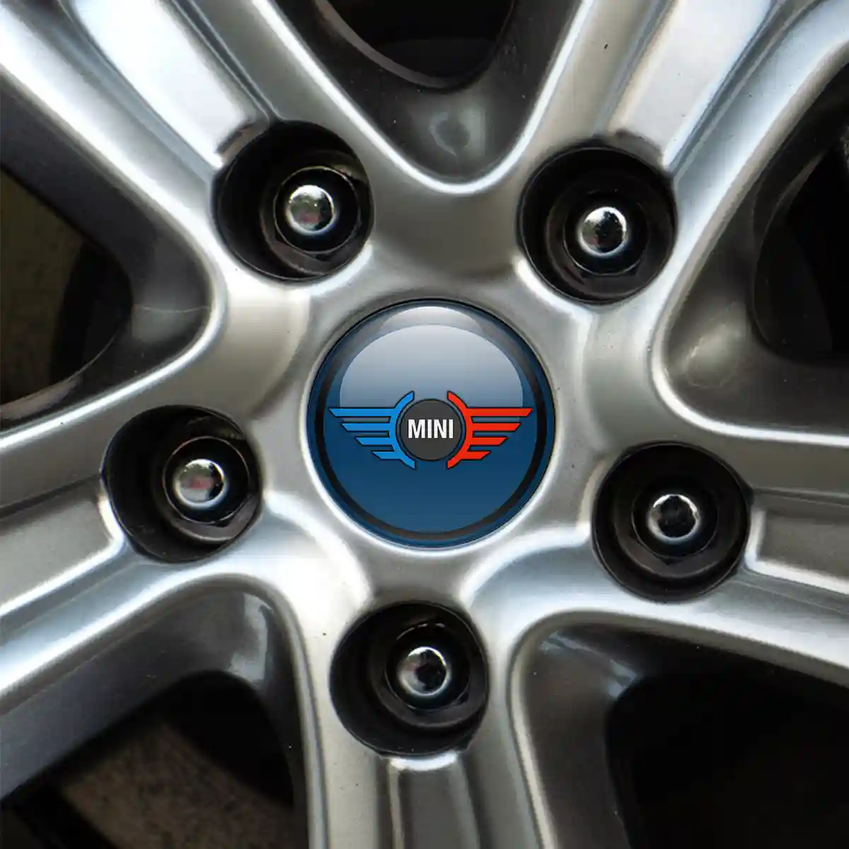 Mini Cooper Logo Silicone Sticker Refined Design